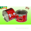 70G High Quality Manufactory Brix 28-30% Canned Tomato Paste